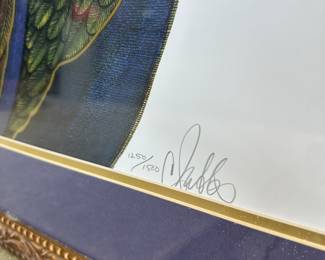 3. Art: Charles Bibbs, “Natural Elegance,” Signed & Numbered Lithograph, Edition 1250/1500, 1994, 31.25" w x 41.25" h, Framed, $495