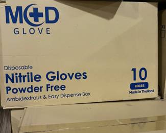 100 cases of nitrile gloves