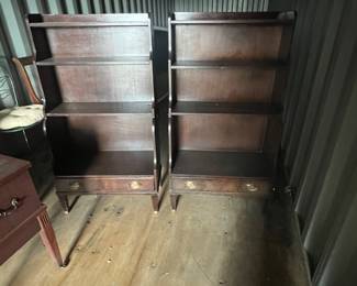 Pair Mahogany bookshelves 