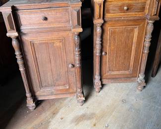 Pair antique commodes