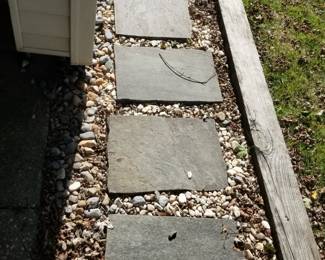 Slate stepping squares