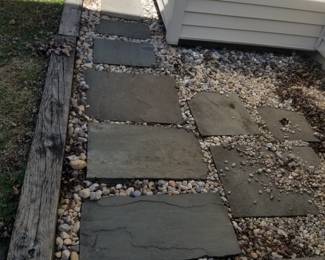 Slate stepping squares