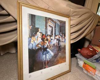 framed print of Edgar Degas's painting "The Dance Class"