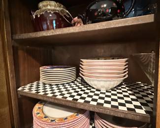 home decor items and dinnerware