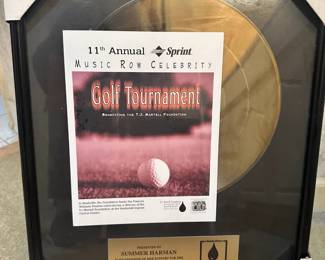 Music Row Celebrity Golf Tournament Plaque