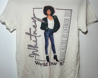 Whitney Houston tour tee '87