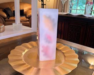 Candle and gold decor