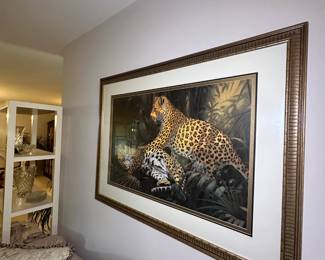 Beautiful framed leopard print