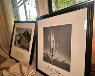 Several framed Ansel Adams prints