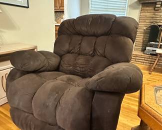 Chocolate rocking recliner - another comfortable piece!