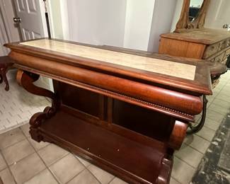 Vintage entryway table