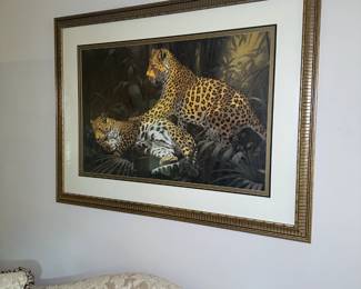 Beautiful framed leopard print