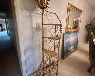 Vintage 6 Tier Spiral Staircase Floor Lamp