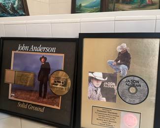 Music Industry Plaques - John Anderson and Jason Aldean