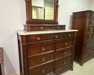 Beautiful dresser with marble top by Stanley Furniture.  
