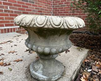 Decorative concrete outdoor pieces