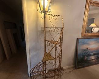 Vintage 6 Tier Spiral Staircase Floor Lamp