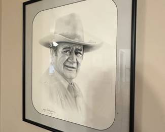John Wayne by artist Gary Saderup
