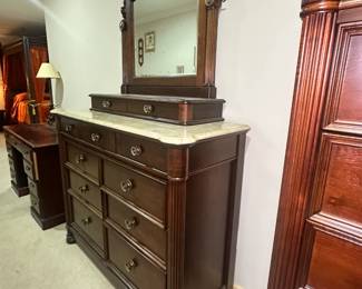 Beautiful dresser with marble top by Stanley Furniture.  