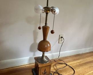 Mid-Century Hollywood Regency style table lamp