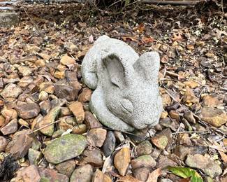 Decorative concrete outdoor bunny