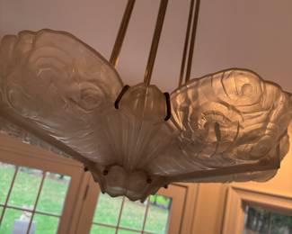 Art deco chandelier- signed Sabino