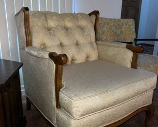 Antique chair with matching couch