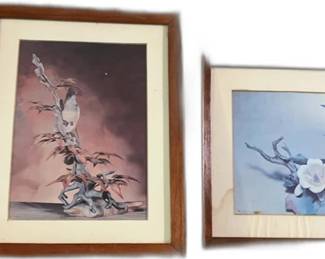 Lenox Vintage Framed Bird Art Prints