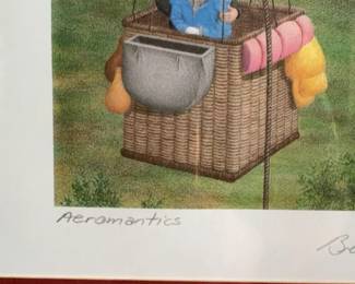 Signed Framed Print ‘Aeromantics' by Bruce S. Garrabrandt (14” x 16”)