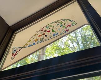 Stained Glass Dolphin Window Art