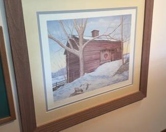 Signed Framed Print ‘Hoot Owl Roost' by Bruce S. Garrabrandt (29” x 25”)