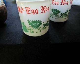 Vintage Egg Nog Mugs - Set of 6 