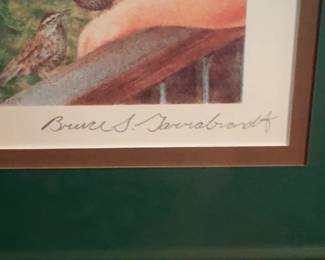 Signed Framed Print ‘Wrenoir' by Bruce S. Garrabrand (12” x 14.4”) 37/500