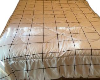 Full sized bed frame, with mattress and Bedding Set