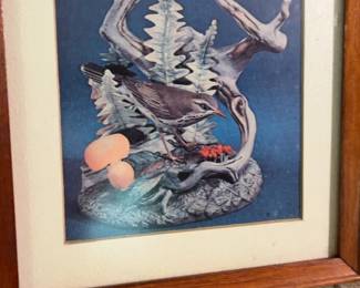 Lenox Vintage Framed Bird Art Prints