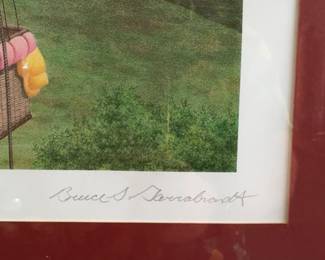 Signed Framed Print ‘Aeromantics' by Bruce S. Garrabrandt (14” x 16”)