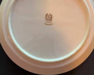 Vintage Lenox Milk Glass Plate with Gold Trim