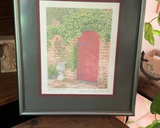 Signed Framed Print ‘Secret Garden' by Bruce S. Garrabrandt (12” x 14.4”) 96/500