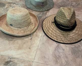 Gently Used Assorted Straw Hats