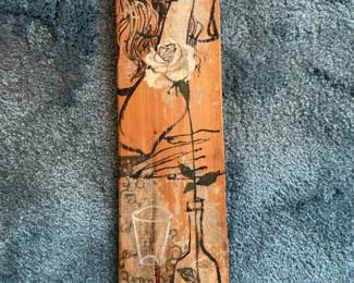 Original Mixed Media Art on Wood Panel from 1959 (24”)