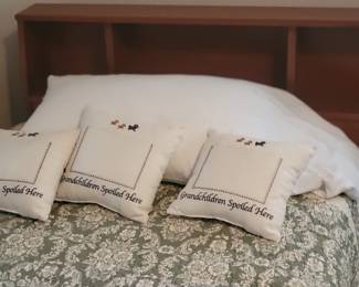 One of two matching 1950s single beds