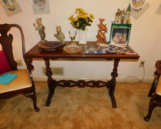 Antique Walnut Console Table