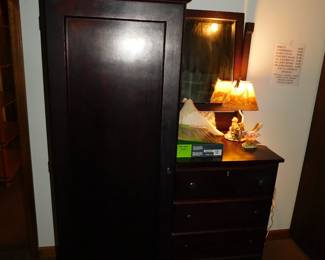 ANTIQUE CHIFFAROBE CHEST