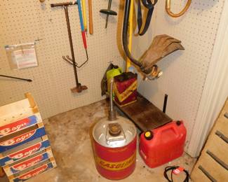 TOOLS AND GAS CANS