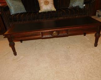VINTAGE SLATE TOP COFFEE TABLE