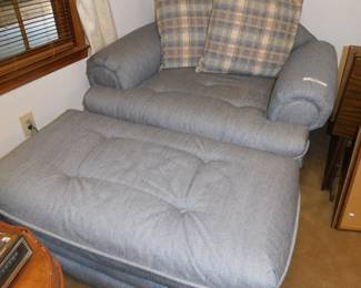 HAVERTY'S CHAIR AND A HALF WITH OTTOMAN