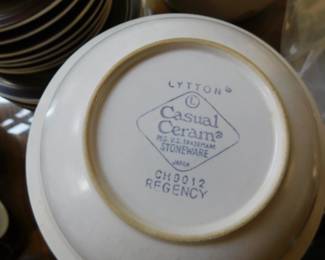 Vintage Casual Ceram Stoneware Dinnerware