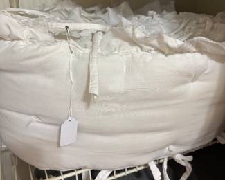 Pottery Barn bumper pad 