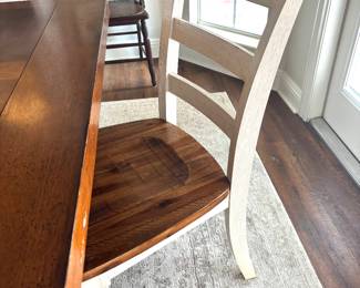 Heavy wooden chairs 