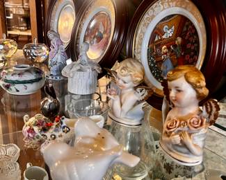 Vintage Decorative Plates and Porcelain Figurines
